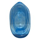 Ver imagem 1 de Banheira Bebê 22 Lts Valvula Água Transparente Plastibrasil Cor Azul sem Desenho