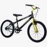 Bicicleta Freedom Racer Aro 20 - Preto/Amarelo Neon - 1
