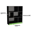 Ver imagem 4 de Estante Gamer B25 Nova Mobile Preto e Verde