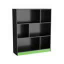Ver imagem 1 de Estante Gamer B25 Nova Mobile Preto e Verde