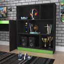 Ver imagem 2 de Estante Gamer B25 Nova Mobile Preto e Verde