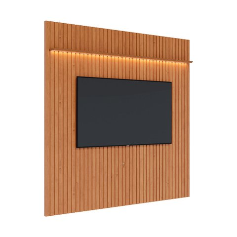 Painel para TV Ripado Flow 2.2 LED Nature - MóveisAqui Imcal Móveis