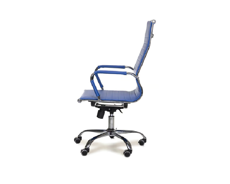 Cadeira Esteirinha Presidente Azul D821 4b H Design Arrojado Bering - 2