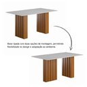 Ver imagem 6 de Conjunto de Mesa Sala de Jantar Ripada Tampo com Vidro Santiago 1,60m 6 Cadeiras Grécia Dobuê