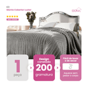 Ver imagem 3 de Manta Cobertor Casal Corttex Luster Canelada 180x220cm Microfibra Antialérgico Super Macio Premium