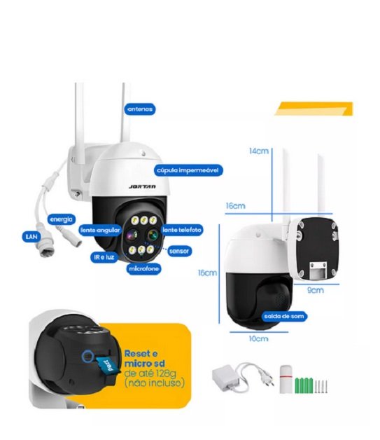 Camera Jordan3 2.8mm + 12mm C/2 Antenas Jortan3, Fl 0901 - 3