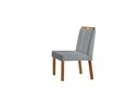 Ver imagem 3 de Conjunto Sala de Jantar Mesa Paris Madeira Maciça 140x80cm Tampo Retângular Vidro Off White com 4 Ca