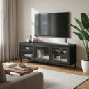Ver imagem 1 de Rack Tv 3 Portas de Vidro 135cm Refresh Brv Móveis
