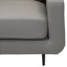 Sofá 3 Lugares para Sala 240cm Alicie L08 Couro Cinza Claro - Mpozenato - 8