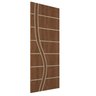 Kit 3 Portas de Madeira Frisada U.v 210cm X 80cm - R70ss:imbuia - 2