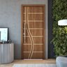 Kit 3 Portas de Madeira Frisada U.v 210cm X 80cm - R70ss:imbuia - 1