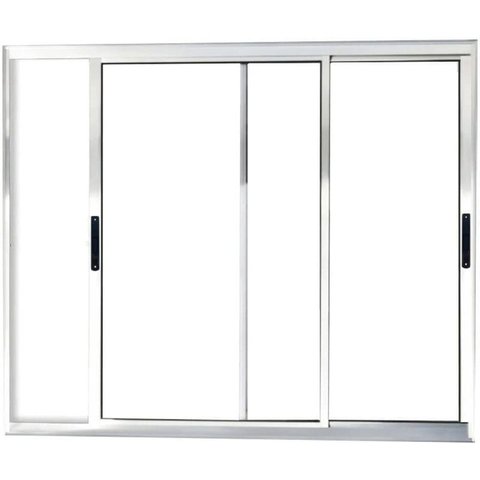 Vitro de Aluminio 2 Folhas Móveis sem Grade Linha Premium:1,20 X 1,50/brilhante