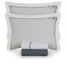 Jogo de Cama Queen 200 Fios Tinto Bordado Helen - Karsten Branco/marinho - 1