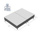 Ver imagem 4 de Base Sommier Carmuça Cinza Queen 158x198x23cm - 1051611852 - Ortobom