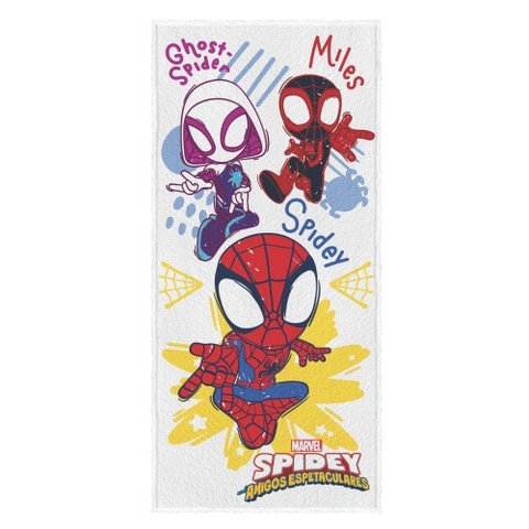 Toalha de Banho Personagens Estampada Menino Menina Spidey Lepper