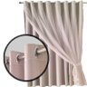cortina blackout para quarto e sala 5,50 x 2,40 Madrid palha - 3