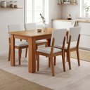 Ver imagem 1 de Conjunto Sala de Jantar Mesa 1,10m Place 4 Cadeiras Linda Viero