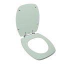 Ver imagem 2 de Assento Sanitário Poliéster para Louça Thema (incepa) Aço (reb. Oculto) Verde Água