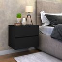 Ver imagem 2 de Mesa de Cabeceira Eros 45cm Preto Suspenso