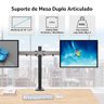 Suporte de Mesa Duplo Articulado para Monitores de 10 a 27 Polegadas com Ajuste de Altura - Ac367out - 3
