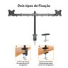 Suporte de Mesa Duplo Articulado para Monitores de 10 a 27 Polegadas com Ajuste de Altura - Ac367out - 5