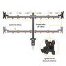 Suporte de Mesa Duplo Articulado para Monitores de 10 a 27 Polegadas com Ajuste de Altura - Ac367out - 4