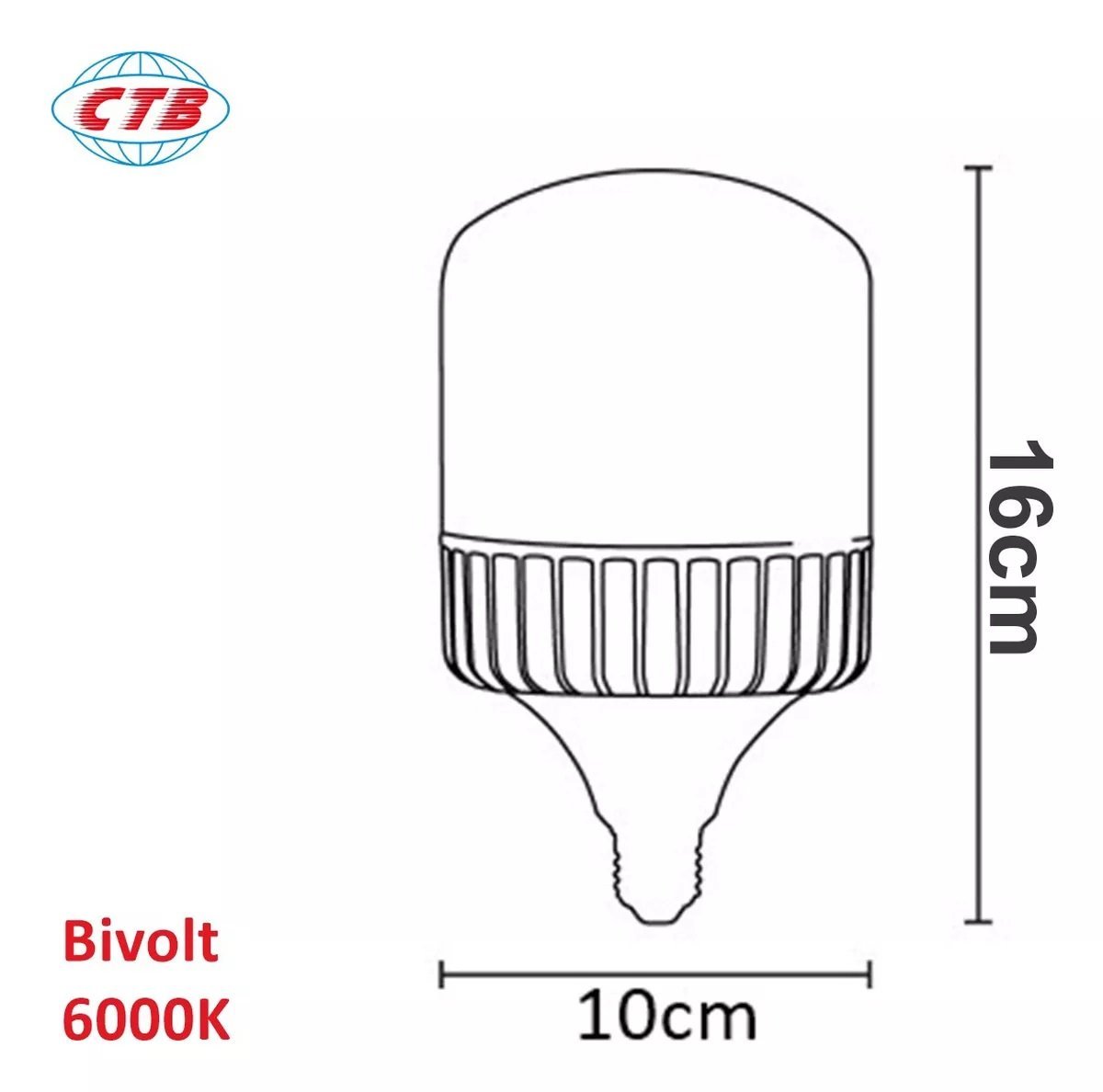 Lâmpada Super Bulbo Led 15w E27 Branco Frio 1350lm Bivolt - 5