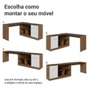 Ver imagem 4 de Penteadeira em L MDDR0100326E Rústico 1 Gaveta MDP 257cm Branco