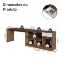 Ver imagem 6 de Penteadeira em L MDDR0100326E Rústico 1 Gaveta MDP 257cm Branco