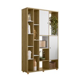 Estante Divisória Freijo / Branco - Olivar Móveis - 2