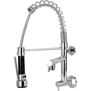 TORNEIRA DE PAREDE COZINHA GOURMET COM SPRAY BICA MÓVEL