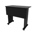 Ver imagem 3 de Escrivaninha Mesa Escritório Dobrável 80cm com Rodízio ME4117