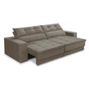 Ver imagem 4 de Sofá Retrátil e Reclinável 2 Lugares 1,70m com Molas Emília Suede Capuccino Madelina Decor