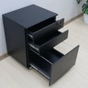 Ver imagem 3 de Gaveteiro Arquivo 48,8x64,5cm com Chave e Rodízio ME4148 Preto