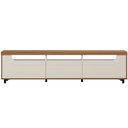 Ver imagem 2 de Rack para Sala de Estar TV 75 pol 200cm 2 Portas 1 Gaveta Solar A05 Cinamomo Off White - Lyam Decor