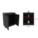 Ver imagem 6 de Balcão para Escritório 60cm com 1 Prateleira 2 Portas e Chave ME4149 Preto