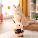 Ver imagem 3 de Comedouro 2em 1 Petisco Brinquedo para Gatos 16,5x9cm