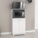 Ver imagem 1 de Balcão Multiuso para Forno e Microondas com 2 Portas Multimóveis CR20007 Branco