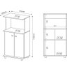 Balcão Multiuso para Forno e Microondas com 2 Portas Multimóveis CR20007 Branco - 3