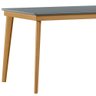 Mesa de Jantar Retangular 160cm Tampo MDF Vidro Poly N02 Ypê/Cinza - Mpozenato - 6