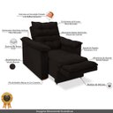 Ver imagem 6 de Poltrona do Papai Confortável Reclinável e Retrátil:marrom