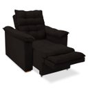 Ver imagem 2 de Poltrona do Papai Confortável Reclinável e Retrátil:marrom