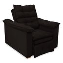 Ver imagem 1 de Poltrona do Papai Confortável Reclinável e Retrátil:marrom