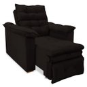 Ver imagem 4 de Poltrona do Papai Confortável Reclinável e Retrátil:marrom