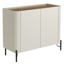 Ver imagem 1 de Buffet para Sala de Jantar 2 Portas 1 Gaveta Pés Industrial Preto Naim I03 Luna Louro - Lyam