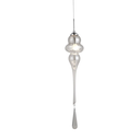 Ver imagem 3 de Pendente Organika Cromado e Transparente (d)13.5cm (a)65cm 1xe14 40w - Kb001c