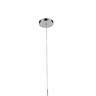 Pendente Organika Cromado e Transparente (d)13.5cm (a)65cm 1xe14 40w - Kb001c - 2
