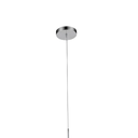 Ver imagem 2 de Pendente Organika Cromado e Transparente (d)13.5cm (a)65cm 1xe14 40w - Kb001c