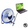 Ventilador Metal Mesa Notebook Mini Circulador Ar Usb Potente Casa Carro Articulavel Silencioso Port - 2