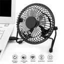 Ver imagem 1 de Ventilador Metal Mesa Notebook Mini Circulador Ar Usb Potente Casa Carro Articulavel Silencioso Port